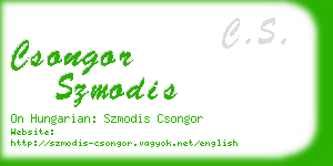 csongor szmodis business card